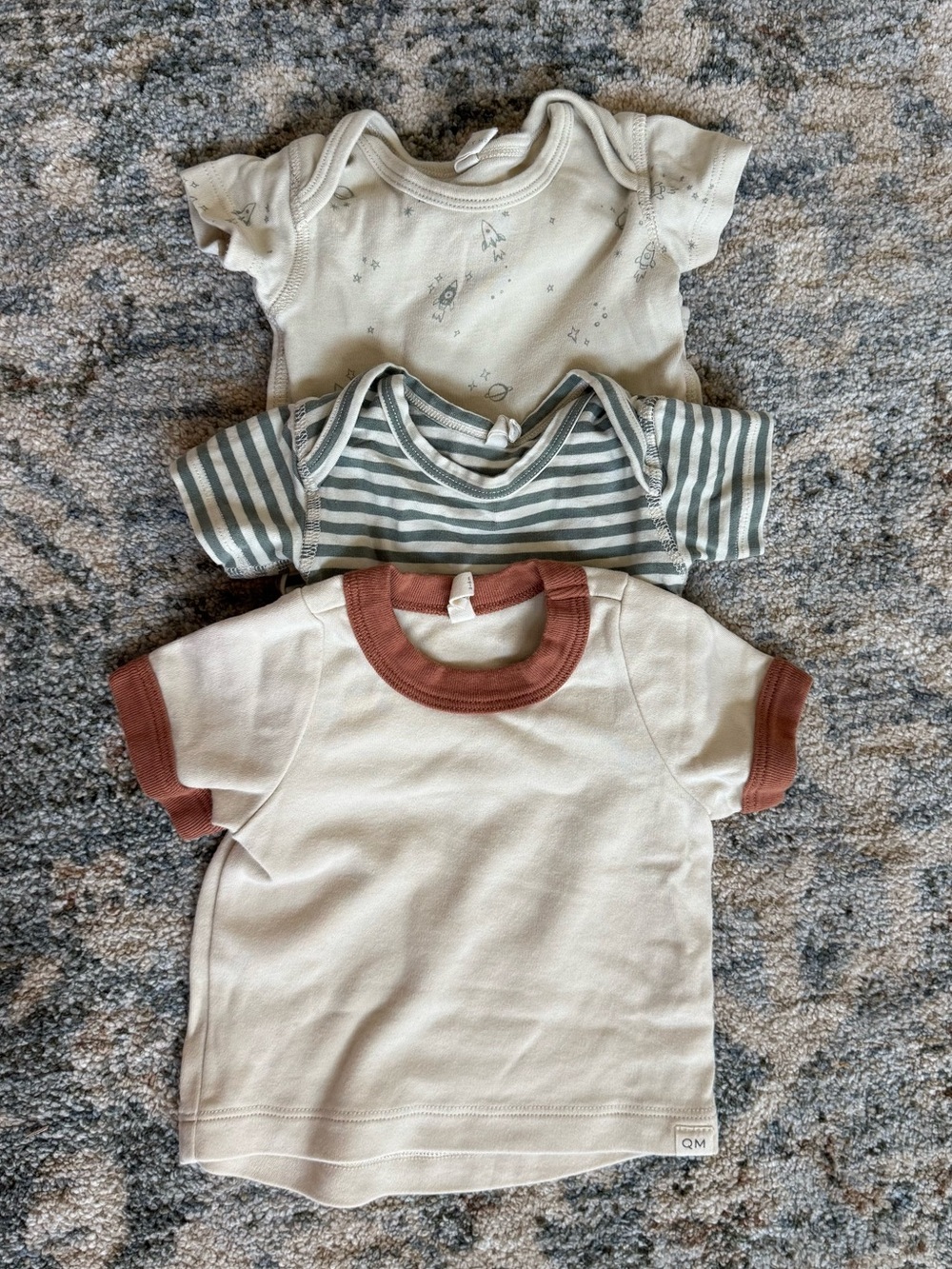 Quincy Mae 3-6m Shirt and Bodysuits Pack
